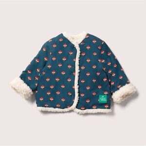 Little Green Radicals Organic Toadstools Reversible ‘Cosy’ Jacket 3-4 Yrs